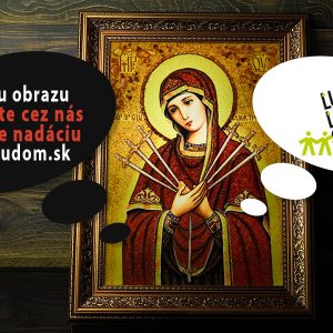 Jantárový obraz Sedembolestnej Panny Mária - Patronky Slovenska - Image 16