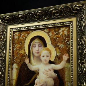 Bernsteinbild – maria der lilien mit segnendem jesuskind - Image 4