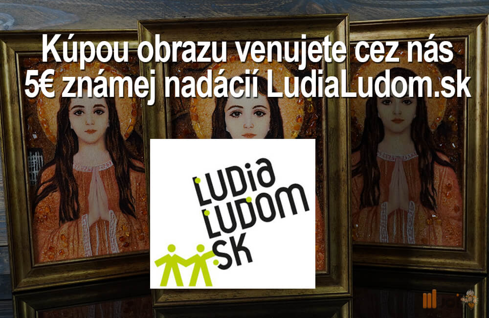 Jantárový obraz – Svätá Filoména priamy portál do neba_Obr19.1_joi.sk