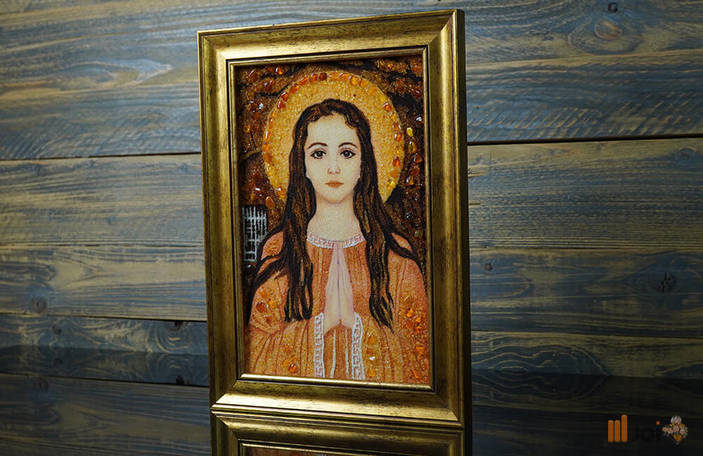 bernsteinbild – Heilige Philomena, direktes portal zum himmel (2)