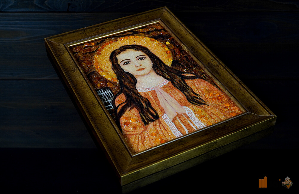 bernsteinbild – Heilige Philomena, direktes portal zum himmel (3)