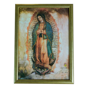 Digitale goldprägung kopie originals der guadalupe-muttergottes – format a4