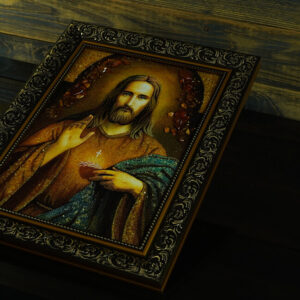Bernsteinbild – Segnender Jesus - Image 4