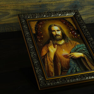 Bernsteinbild – Segnender Jesus - Image 3