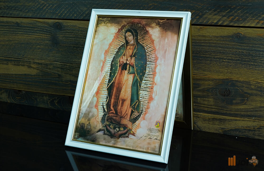 Digitale goldprägung kopie originals der Guadalupischen gottesmutter – (A4) Weisser (1)