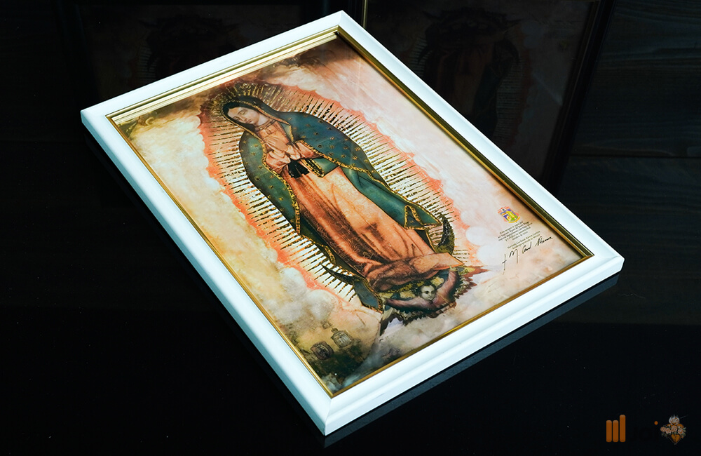 Digitale goldprägung kopie originals der Guadalupischen gottesmutter – (A4) Weisser (6)