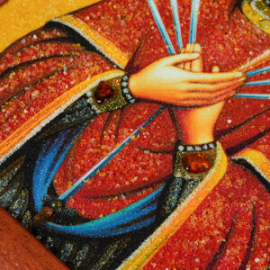 Bernstei-Bild – Siebebschmerzigi Muettergottes im rote Rahme - Image 7