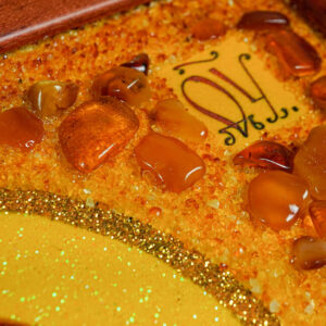 Bernstei-Bild – Siebebschmerzigi Muettergottes im rote Rahme - Image 8